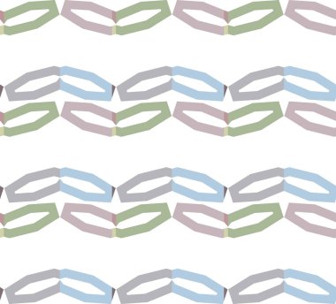 Geometrik şekilli kusursuz desen, vektör illüstrasyonu