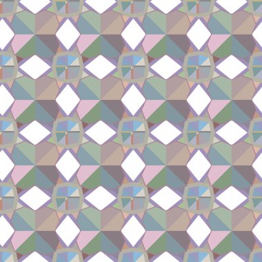 Geometrik şekilli kusursuz desen vektör çizimi