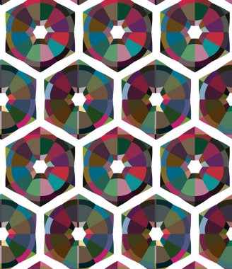 Geometrik şekilli kusursuz desen vektör çizimi