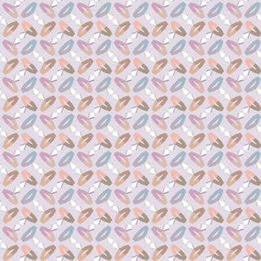 Geometrik şekilli kusursuz desen, vektör illüstrasyonu