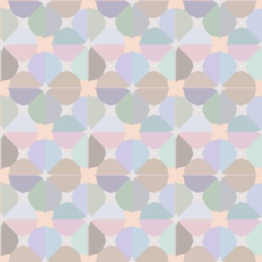 Geometrik şekilli kusursuz desen, vektör illüstrasyonu