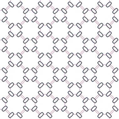 Geometrik şekilli kusursuz desen vektör çizimi