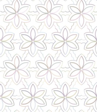 Geometrik şekilli kusursuz desen, vektör illüstrasyonu