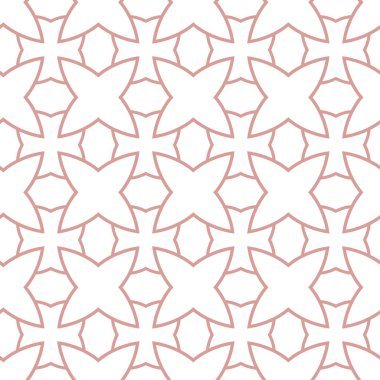 Geometrik şekilli kusursuz desen, vektör illüstrasyonu