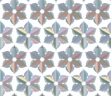 Geometrik şekilli kusursuz desen, vektör illüstrasyonu