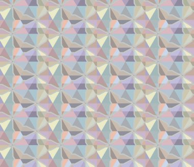 Geometrik şekilli kusursuz desen, vektör illüstrasyonu