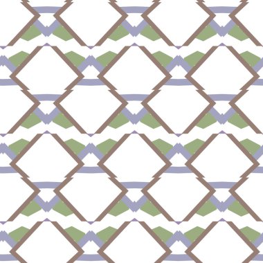 Geometrik şekilli kusursuz desen, vektör illüstrasyonu