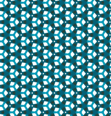 Geometrik şekilli kusursuz desen, vektör illüstrasyonu