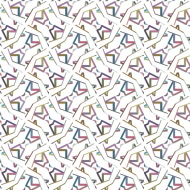 Geometrik şekilli kusursuz desen vektör çizimi