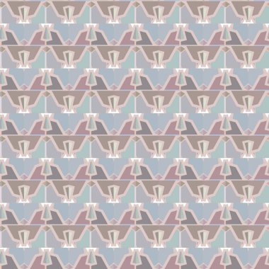 Geometrik şekilli kusursuz desen, vektör illüstrasyonu