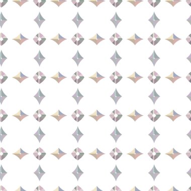 Geometrik şekilli kusursuz desen, vektör illüstrasyonu