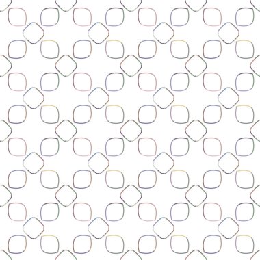 Geometrik şekilli kusursuz desen vektör çizimi