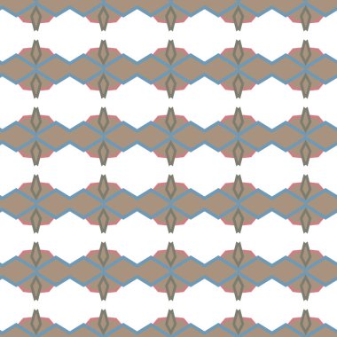 Geometrik şekilli kusursuz desen vektör çizimi