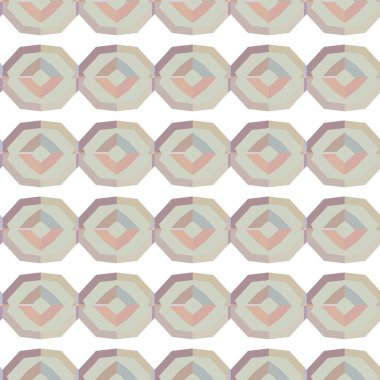 Geometrik şekilli kusursuz desen, vektör illüstrasyonu