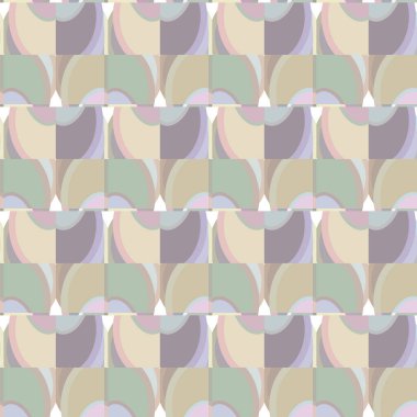 Geometrik şekilli kusursuz desen, vektör illüstrasyonu