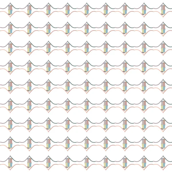 Nahtlose Muster Mit Geometrischen Formen Vektorillustration — Stockvektor