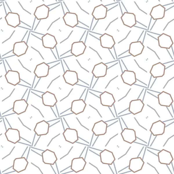 具有几何形状矢量插图的无缝图案 — 图库矢量图片