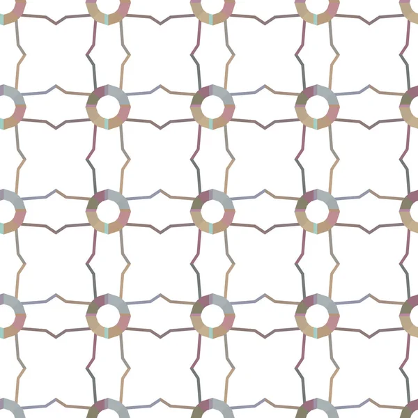 Nahtloses Muster Mit Geometrischen Formen Vektorillustration — Stockvektor