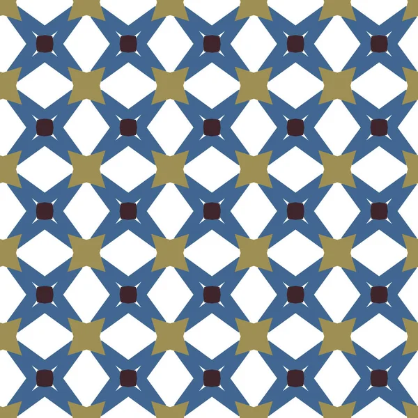 Nahtlose Geometrische Ornamentmuster Abstrakter Hintergrund — Stockvektor