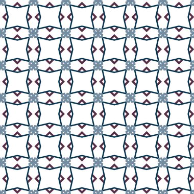 Geometrik şekilli kusursuz desen, vektör illüstrasyonu