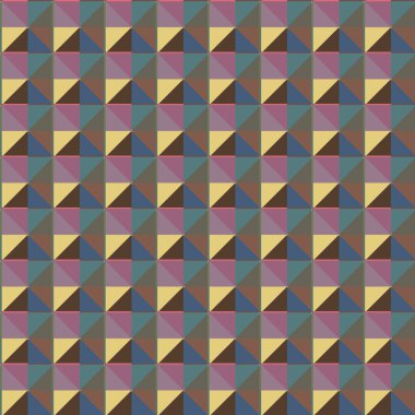Geometrik şekilli kusursuz desen, vektör illüstrasyonu