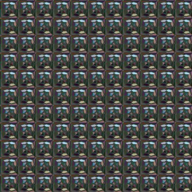 Geometrik şekilli kusursuz desen, vektör illüstrasyonu