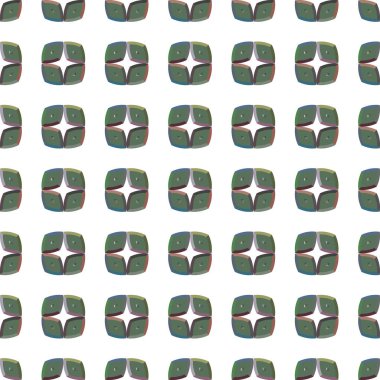 Geometrik şekilli kusursuz desen, vektör illüstrasyonu