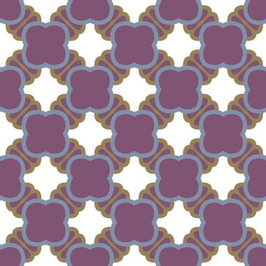 Geometrik şekilli kusursuz desen vektör çizimi