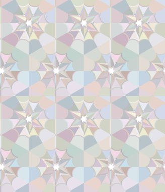 Geometrik şekilli kusursuz desen, vektör illüstrasyonu