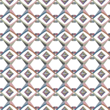 Geometrik şekilli kusursuz desen vektör çizimi