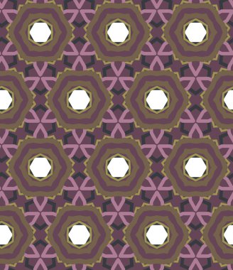 Geometrik şekilli kusursuz desen, vektör illüstrasyonu