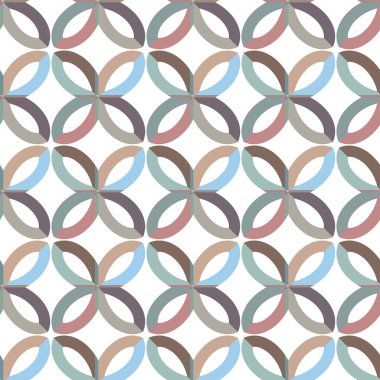 Geometrik şekilli kusursuz desen vektör çizimi