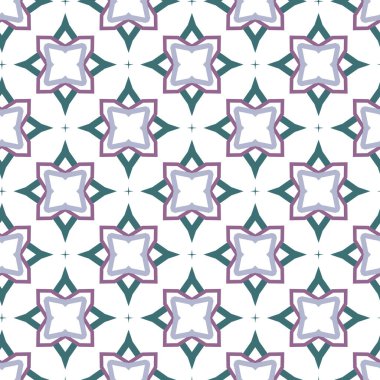 Geometrik şekilli kusursuz desen, vektör illüstrasyonu