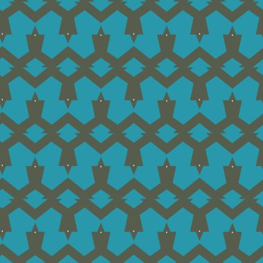 Geometrik şekilli kusursuz desen vektör çizimi