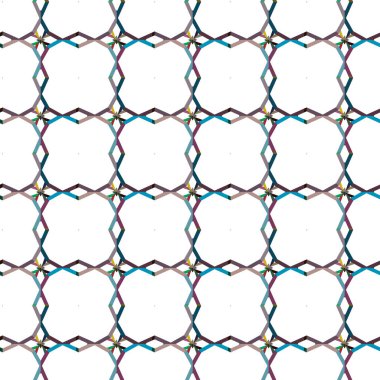 Geometrik şekilli kusursuz desen vektör çizimi