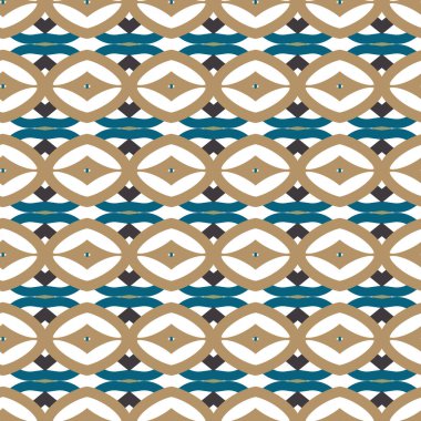 Geometrik şekilli kusursuz desen vektör çizimi