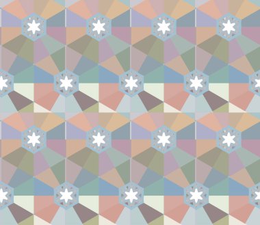 Geometrik şekilli kusursuz desen, vektör illüstrasyonu