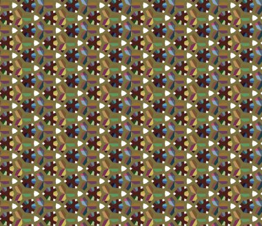 Geometrik şekilli kusursuz desen vektör çizimi