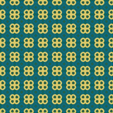 Geometrik şekilli kusursuz desen, vektör illüstrasyonu