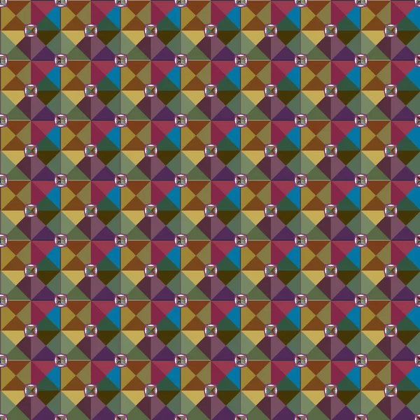 Geometrik şekilli kusursuz desen, vektör illüstrasyonu