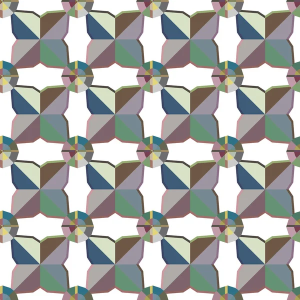 Naadloos Geometrisch Ornamentspatroon Abstracte Achtergrond — Stockvector