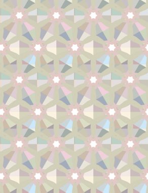 Geometrik şekilli kusursuz desen vektör çizimi