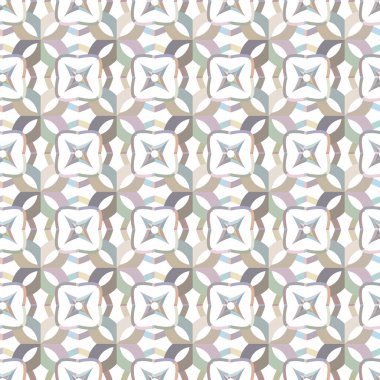 Geometrik şekilli kusursuz desen, vektör illüstrasyonu