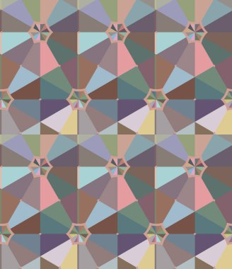Geometrik şekilli kusursuz desen vektör çizimi