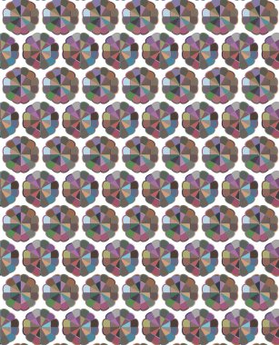 Geometrik şekilli kusursuz desen, vektör illüstrasyonu