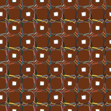 Geometrik şekilli kusursuz desen, vektör illüstrasyonu