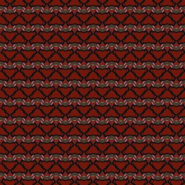 Geometrik şekilli kusursuz desen, vektör illüstrasyonu