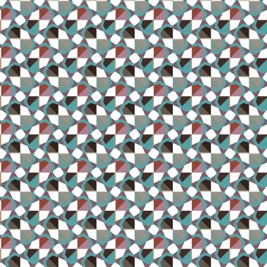 Geometrik şekilli kusursuz desen vektör çizimi