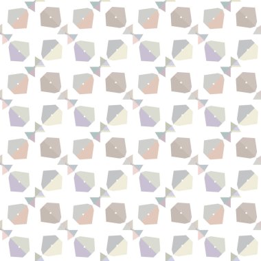 Geometrik şekilli kusursuz desen, vektör illüstrasyonu