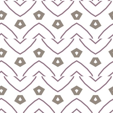 Geometrik şekilli kusursuz desen, vektör illüstrasyonu